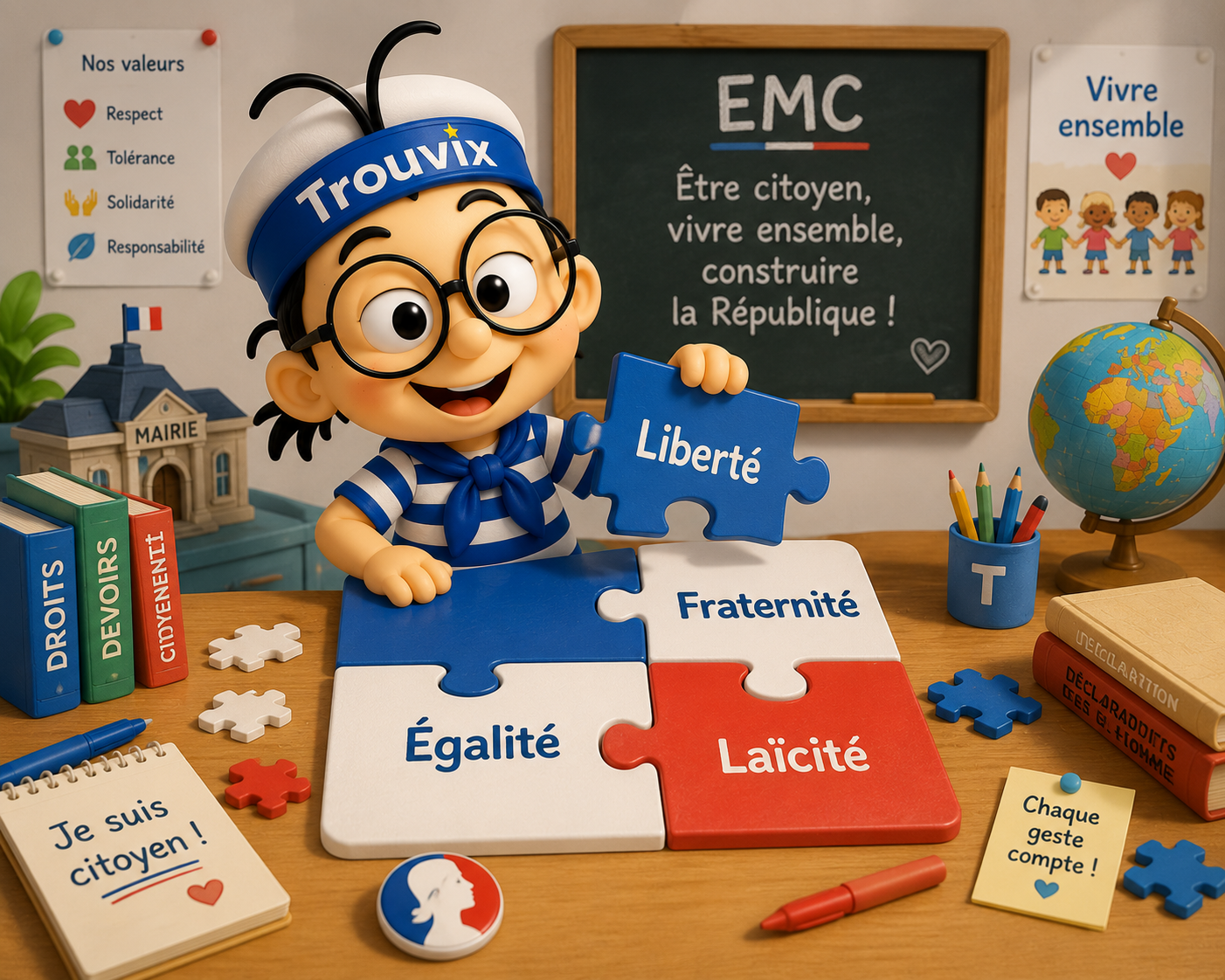 Fiches EMC pour l'examen du CAP