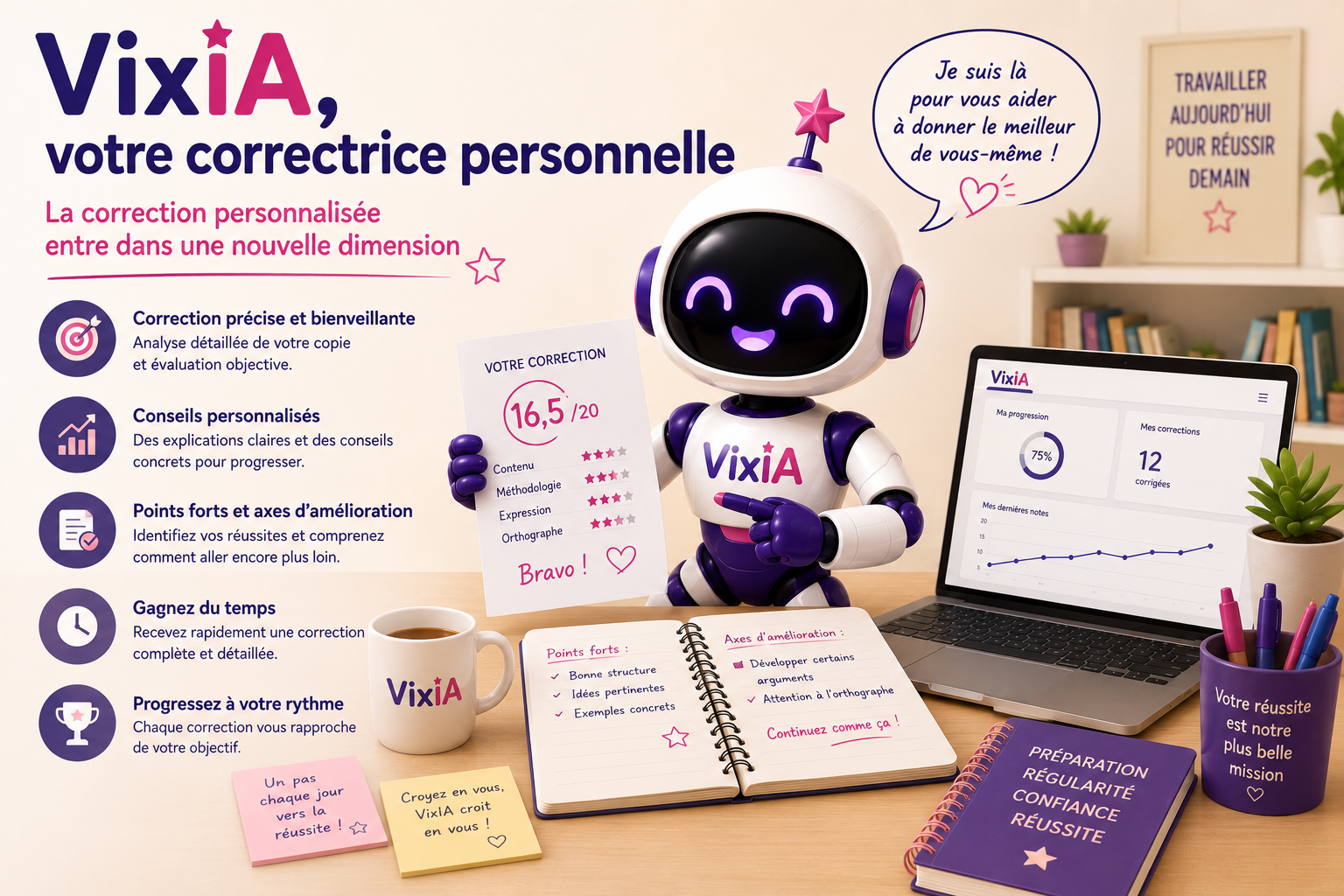 Illustration de VixIA, votre correctrice personnelle