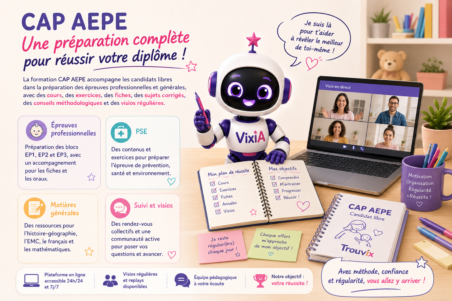 Illustration de la préparation au CAP AEPE
