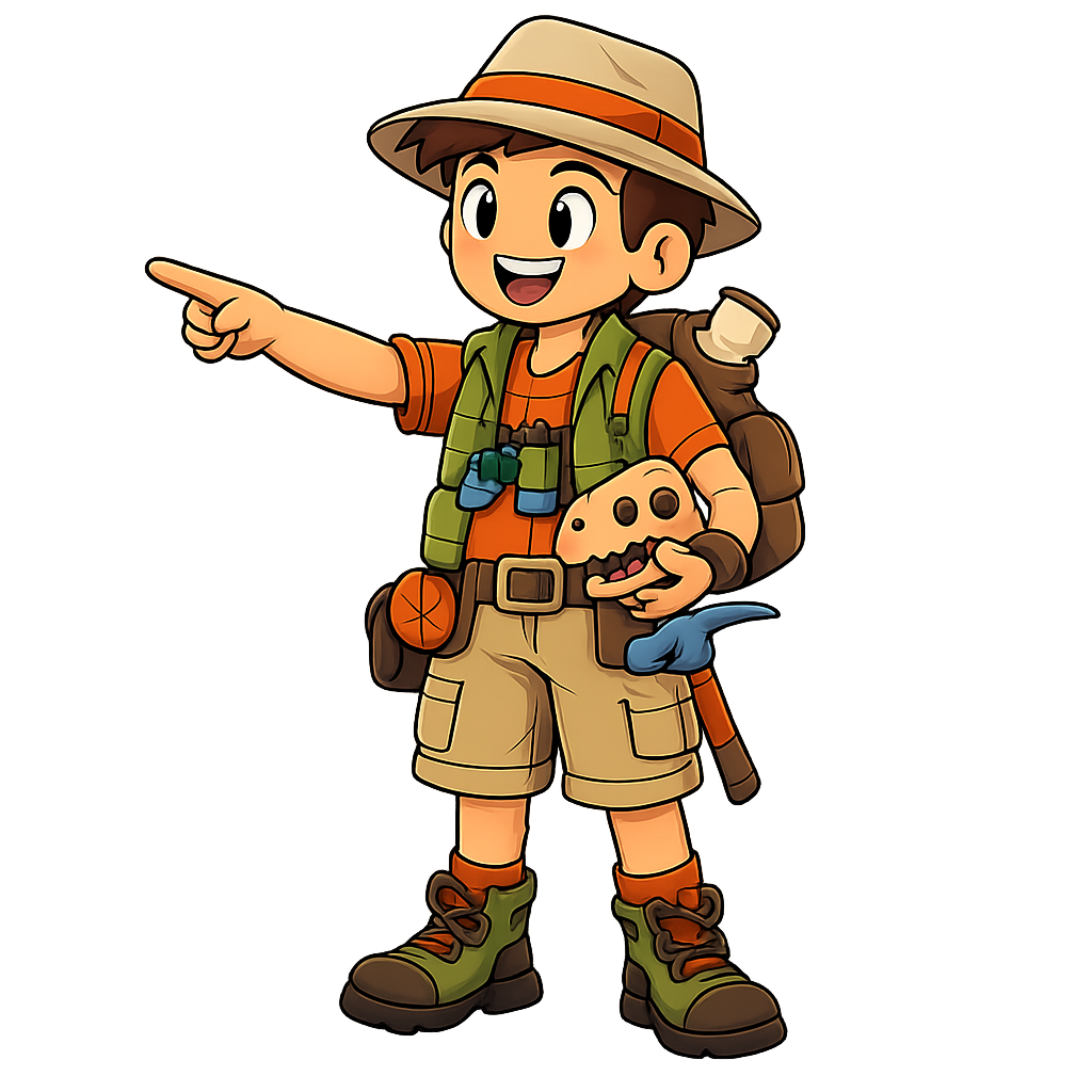 Personnage qui montre