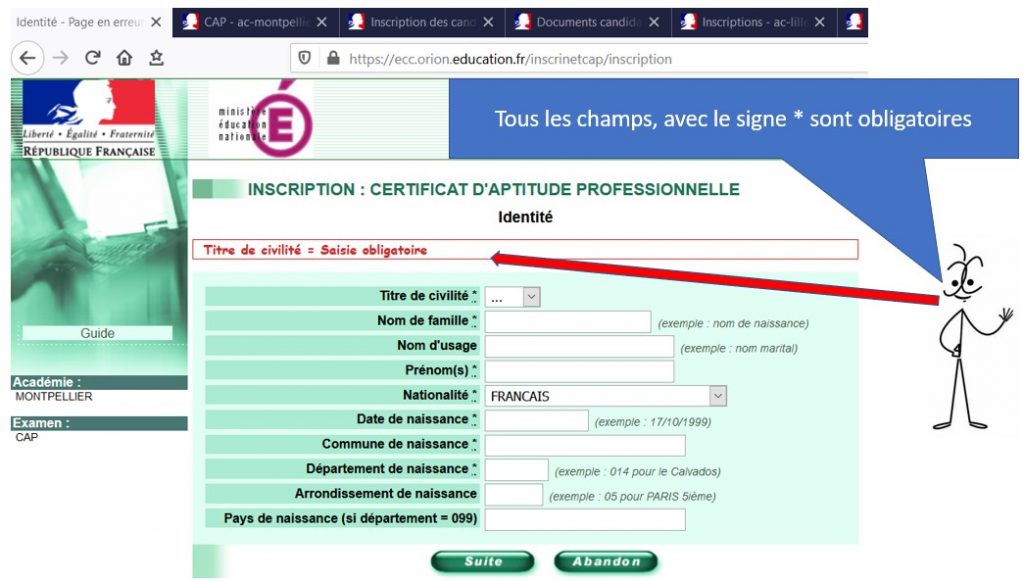 Inscription Cap Petite Enfance 2022 Candidat Libre