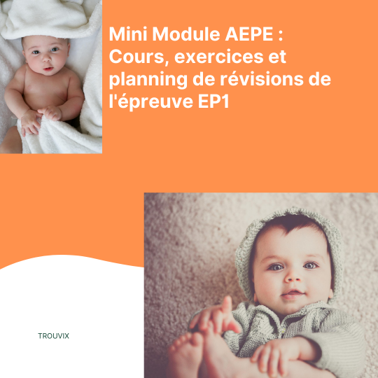 CAP AEPE - Module EP1 - Cours Et Exercices Corrigés - AEPE - Atsem ...